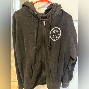 Black Rifle Coffee Dark Gray Zip-Up Hoodie